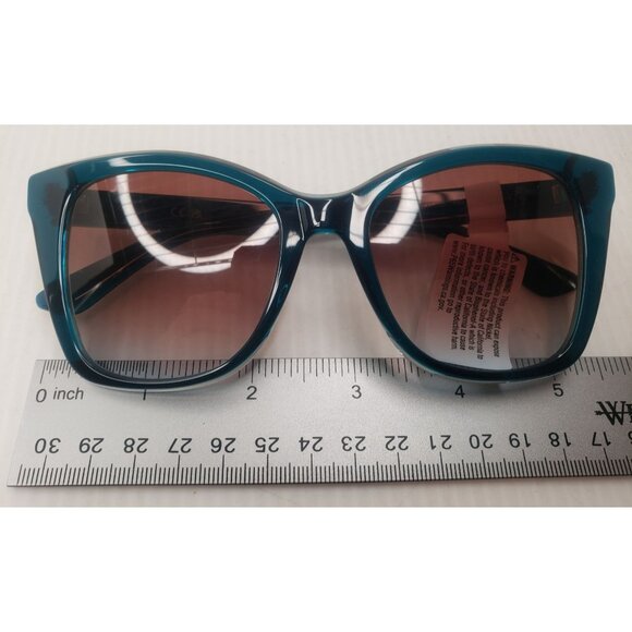 Calvin Klein Women's Rectangular Sunglasses Petrol Blue CK22530S Medium - Picture 8 of 9